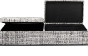 KARE Design Halbank Buttons Met Opslag B&W Groot