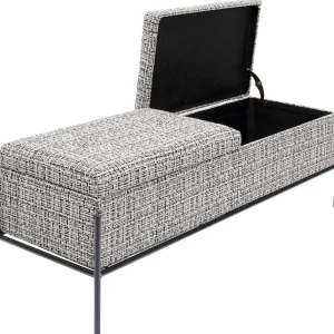 KARE Design Halbank Buttons Met Opslag B&W Groot