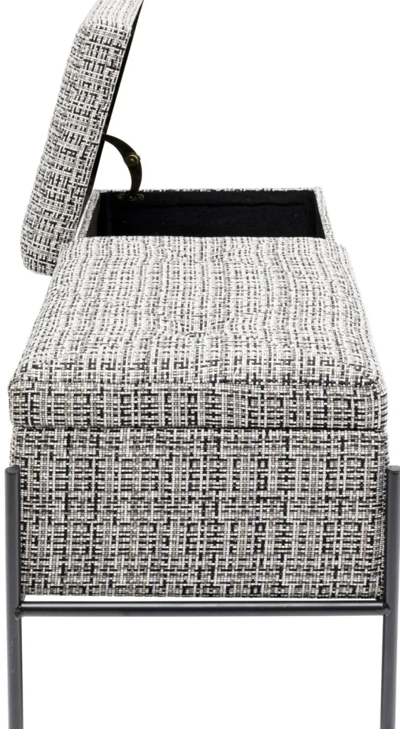 KARE Design Halbank Buttons Met Opslag B&W Groot