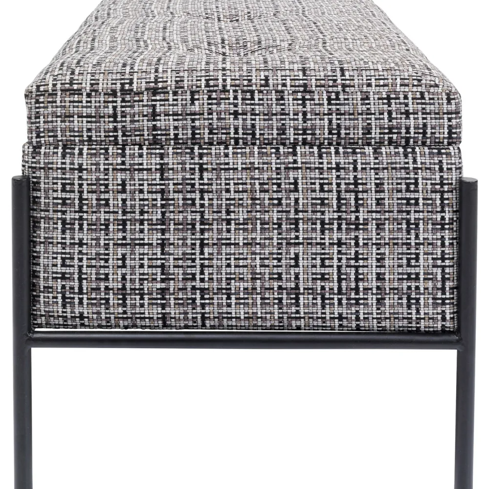 halbank_buttons_met_opslag_bw_klein_2.webp KARE Design Halbank Buttons Met Opslag B&W Klein