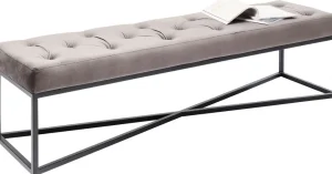 KARE Design Halbank Crossover Grijs Zwart 150x40cm