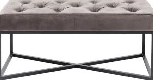 KARE Design Halbank Crossover Grijs Zwart 90x40cm