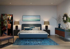 KARE Design Halbank Crossover Grijs Zwart 90x40cm