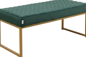 KARE Design Halbank Smart Donkergroen Messing 90x40cm