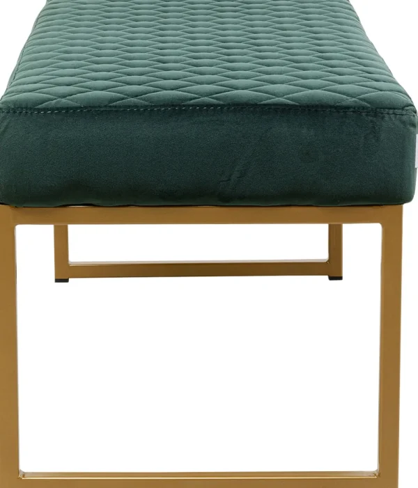 KARE Design Halbank Smart Donkergroen Messing 90x40cm