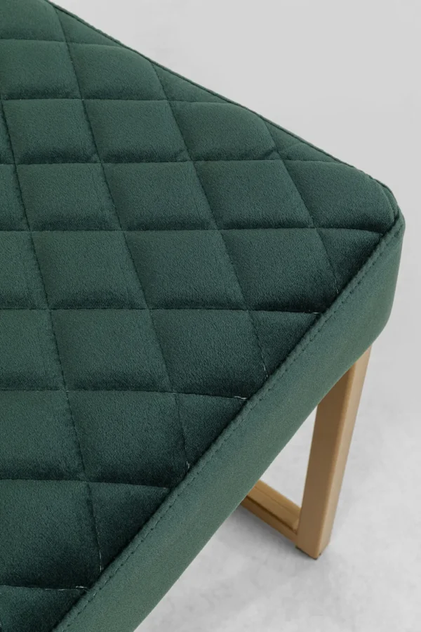 KARE Design Halbank Smart Donkergroen Messing 90x40cm