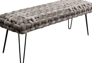 KARE Design Halbank Weave Grijs 128cm