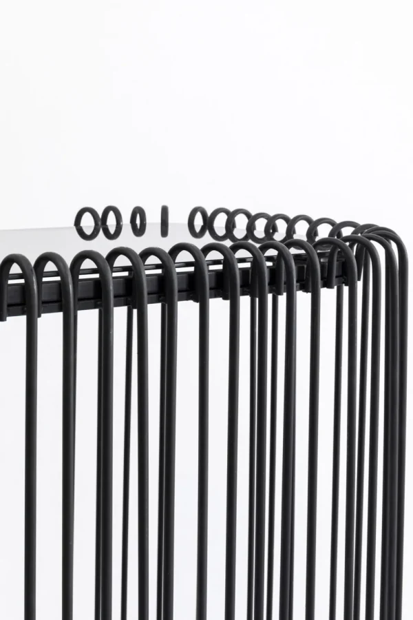 KARE Design Haltafel Wire Glass Marble Black 142x89cm