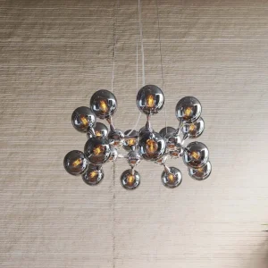 KARE Design Hanglamp Atomic Balls Silver Ø74cm