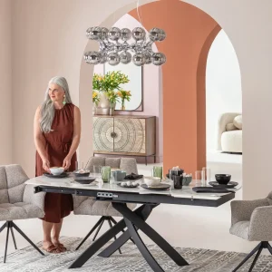 KARE Design Hanglamp Atomic Balls Silver Ø74cm