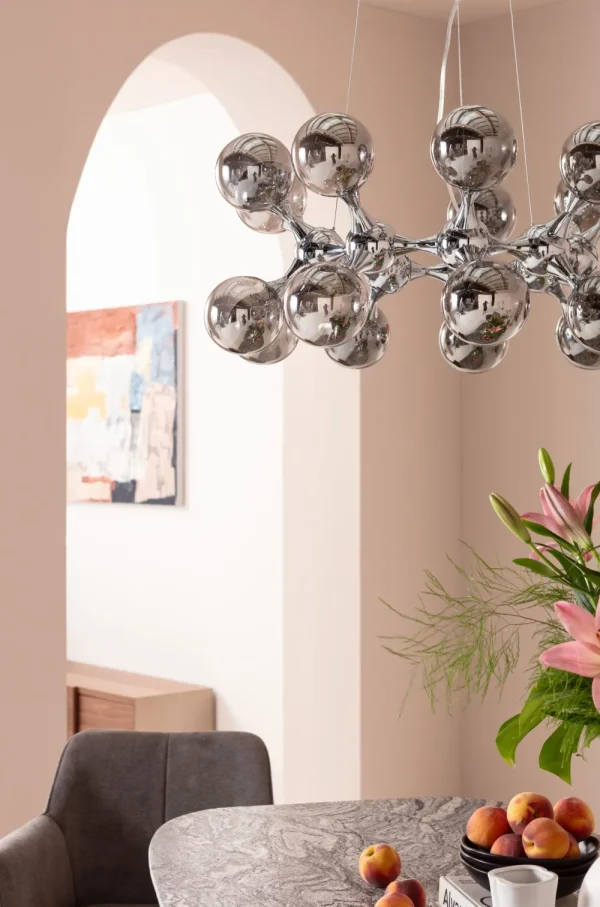 KARE Design Hanglamp Atomic Balls Silver Ø74cm