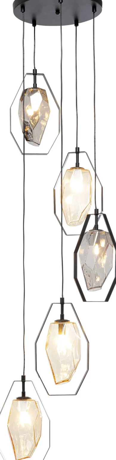 KARE Design Hanglamp Diamond Fever Spiral Black 42cm