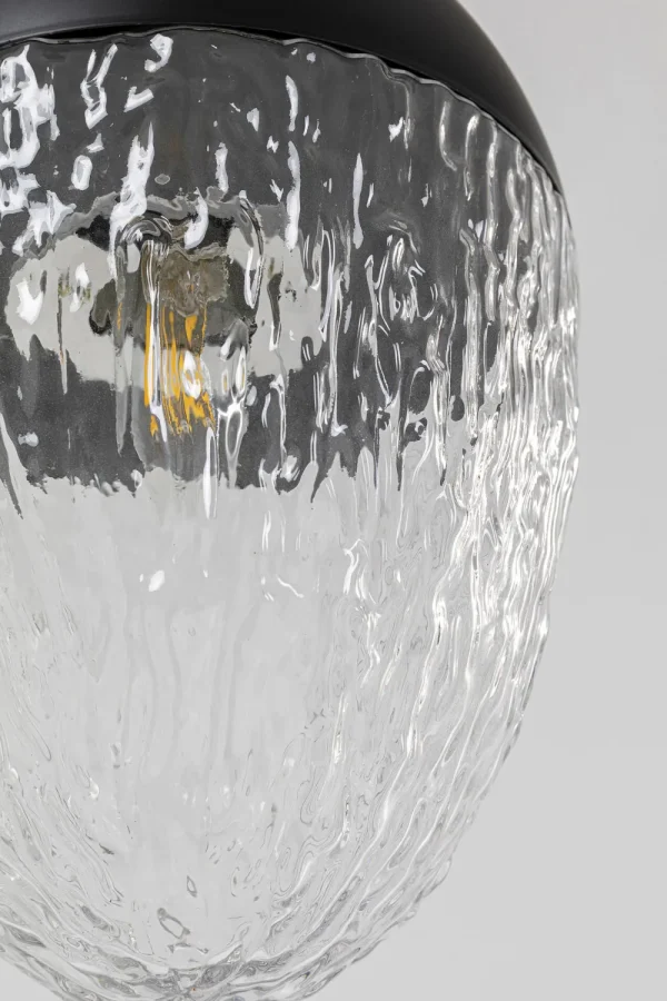 KARE Design Hanglamp Frozen Black Matt Ø20cm