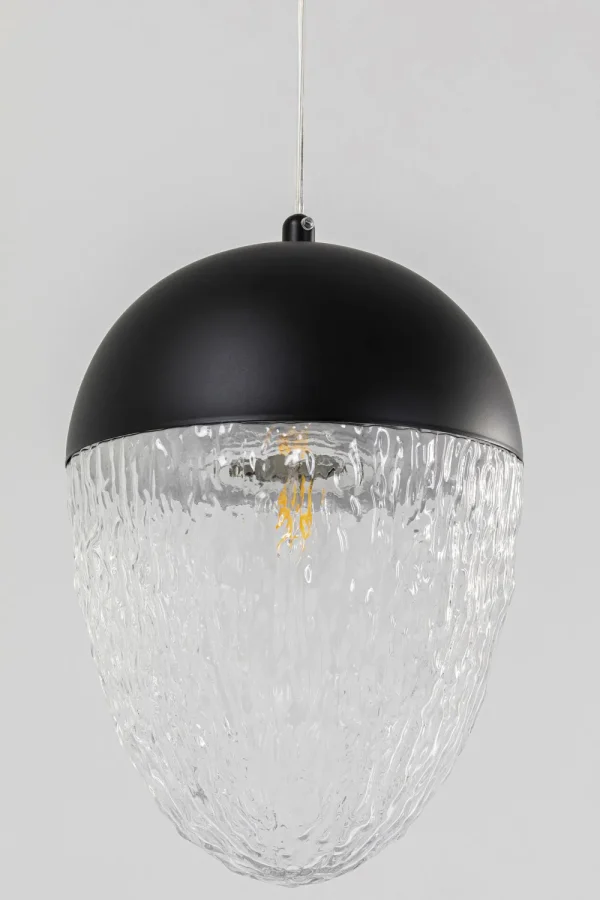 KARE Design Hanglamp Frozen Black Matt Ø20cm