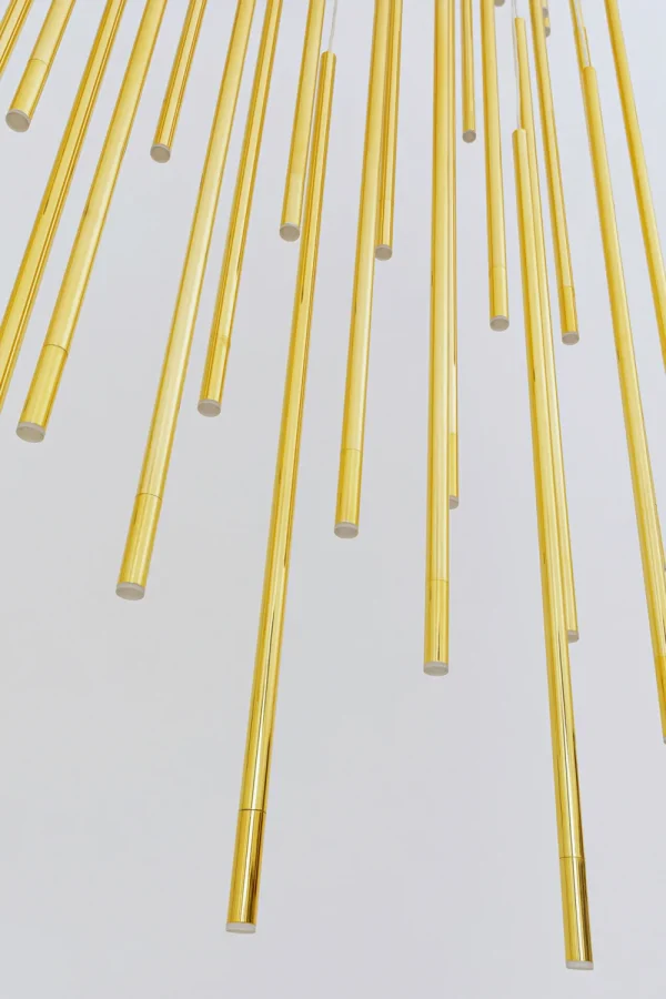 KARE Design Hanglamp Living Vegas Deluxe Messing LED