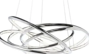 KARE Design Hanglamp Saturn LED Chroom Groot