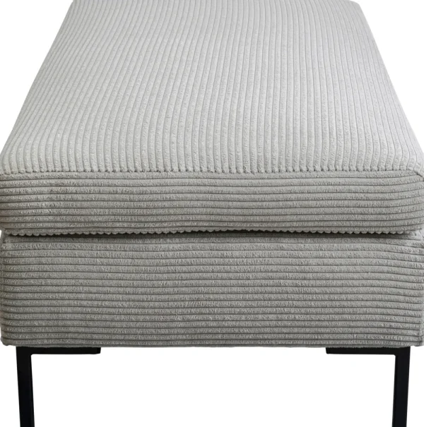 KARE Design Hocker Gianni Cord Grey