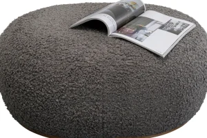 KARE Design Hocker Pebble Boucle Grey 81cm
