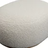 KARE Design Hocker Pebble Boucle White 81cm