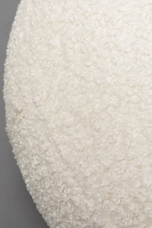 KARE Design Hocker Pebble Boucle White 81cm