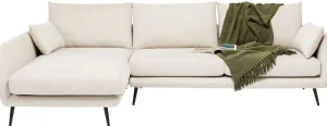 KARE Design Hoekbank Amalfi Links Creme 275cm
