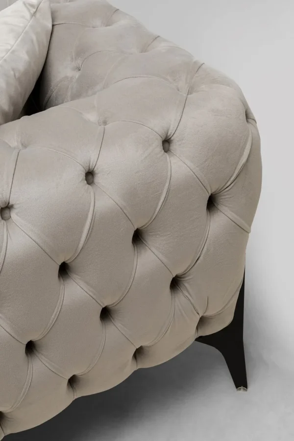 KARE Design Hoekbank Bellissima Velvet Taupe Left