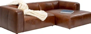KARE Design Hoekbank Cubetto Leather Brown