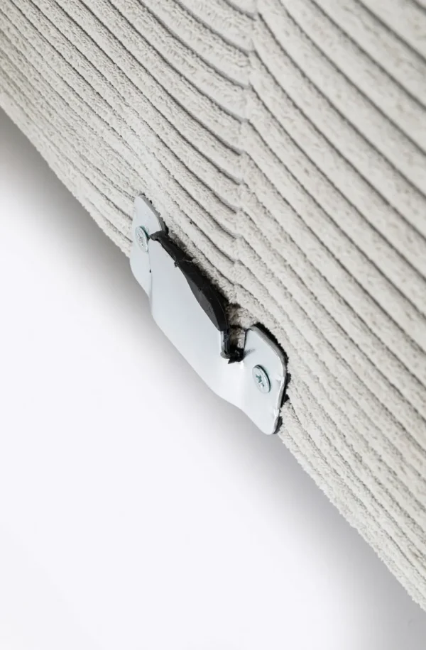 KARE Design Hoekbank Gianni Cord Grijs Links