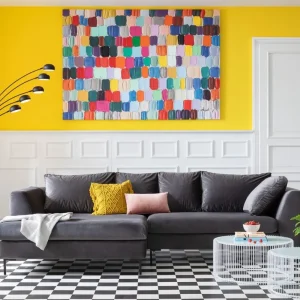 KARE Design Hoekbank Gianni Fluweel Grijs Links Zwart