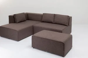 KARE Design Hoekbank Infinity Dolce Bruin Links