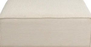 KARE Design Hoekbank Infinity Ottomane Cord Cream Right