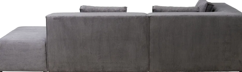 hoekbank_infinity_ottomane_cord_grey_left_3.webp KARE Design Hoekbank Infinity Ottomane Cord Grey Left