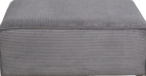 KARE Design Hoekbank Infinity Ottomane Cord Grey Left