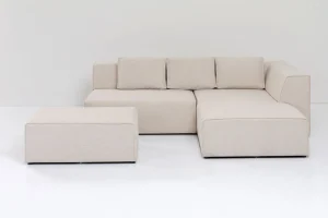 KARE Design Hoekbank Infinity Ottomane Crème Rechts