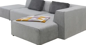 KARE Design Hoekbank Infinity Ottomane Grijs Rechts