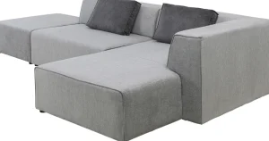 KARE Design Hoekbank Infinity Ottomane Grijs Rechts