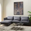KARE Design Hoekbank Monza Left Grey 296cm