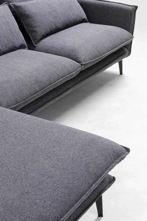 KARE Design Hoekbank Monza Left Grey 296cm