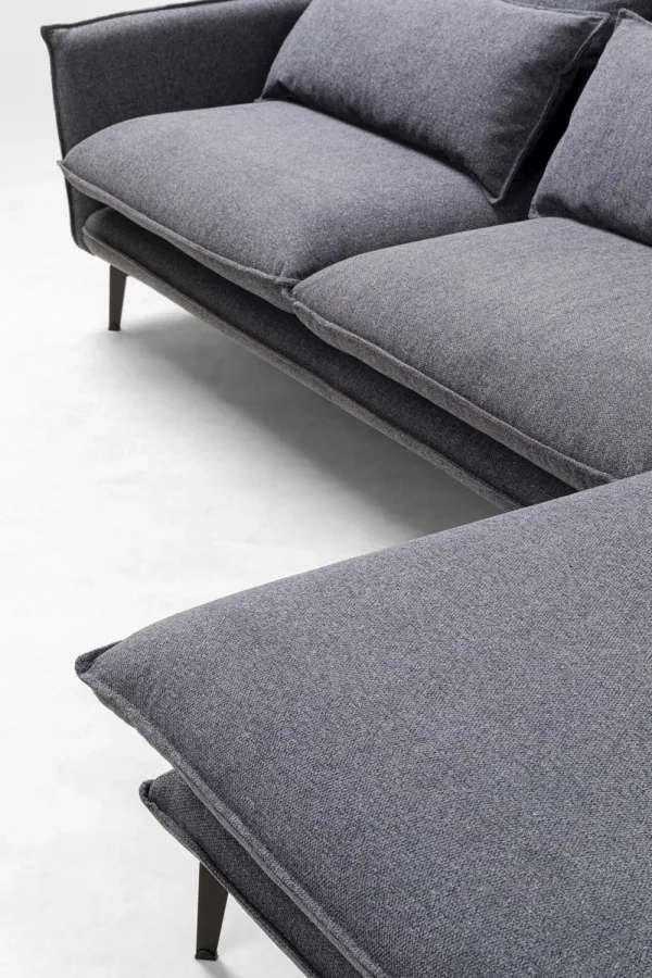 KARE Design Hoekbank Monza Right Grey 296cm