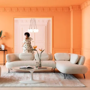 KARE Design Hoekbank Peppo Wit 286cm