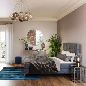 KARE Design Hoofdbord Benito Star Grey 160cm