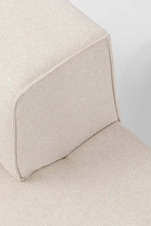 KARE Design Infinity Ottomane Semi Elements Cream Left 120cm