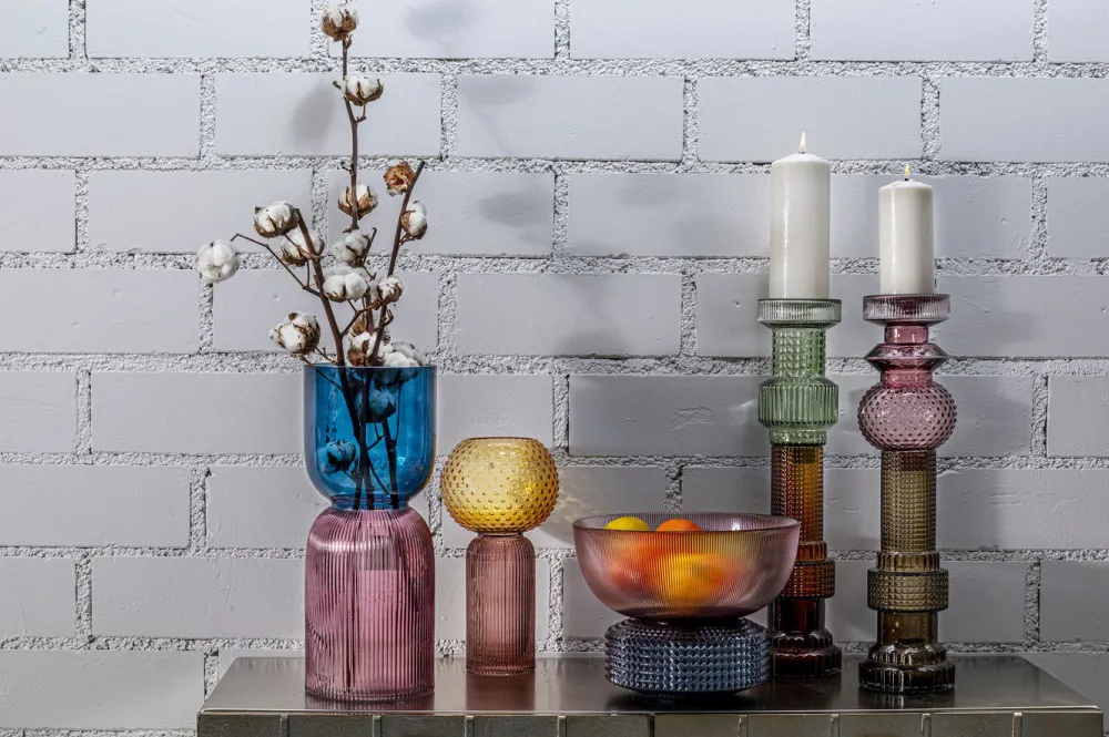 kandelaar_marvelous_duo_lila_grijs_cm_5.webp KARE Design Kandelaar Marvelous Duo Lila Grijs 49cm