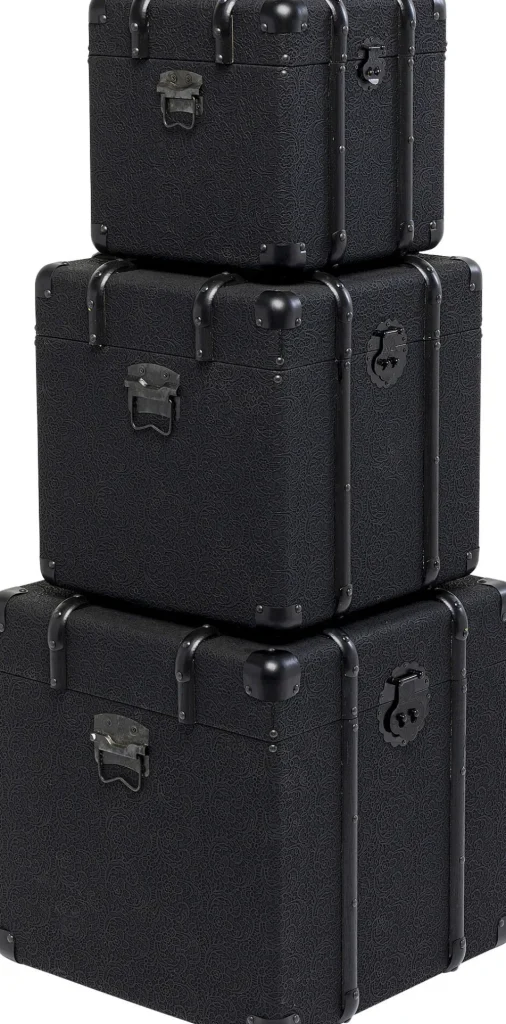 KARE Design Koffer Voyage Black (3/set)