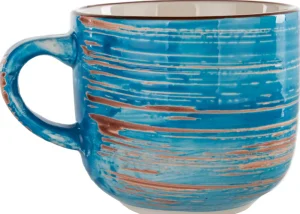 KARE Design Koffiekopje Swirl Blauw (2-delig)