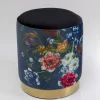 KARE Design Kruk Cherry Flower Black Brass Ø32cm