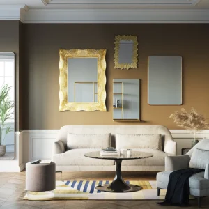 KARE Design Kruk Cherry Lichtgrijs Zilver Ø35cm