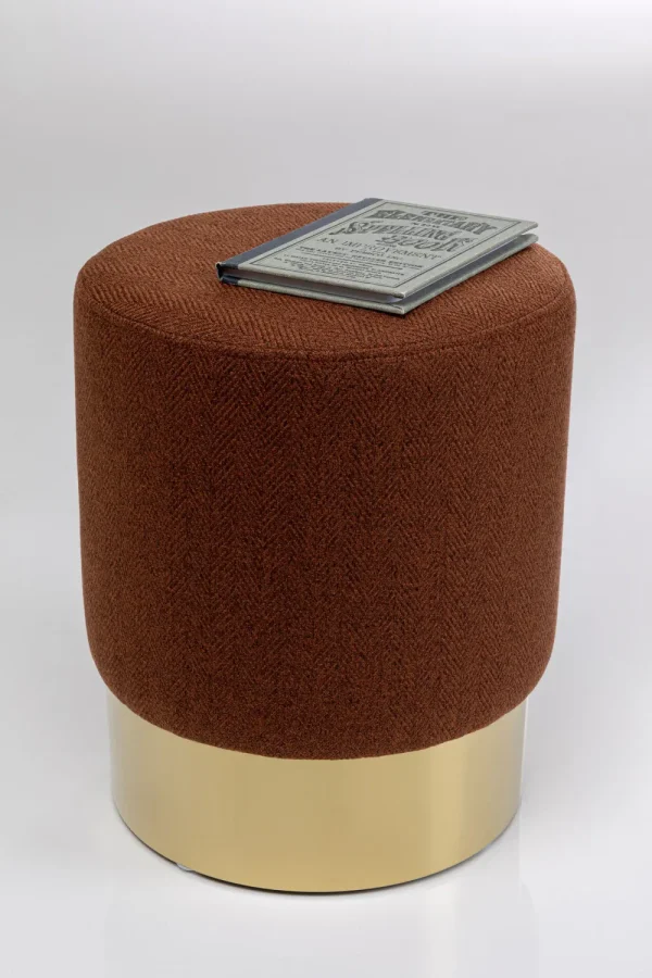 KARE Design Kruk Cherry Lina Brown Brass Ø35cm