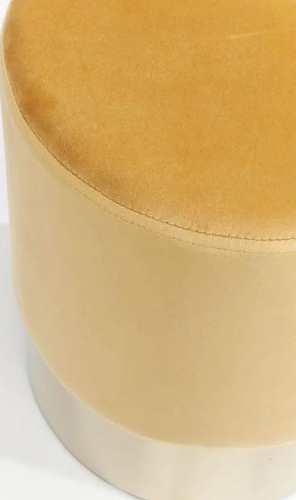 KARE Design Kruk Cherry Oranje Messing Ø35cm