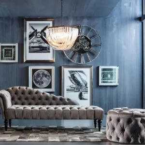 KARE Design Kruk Desire Rond Zilvergrijs